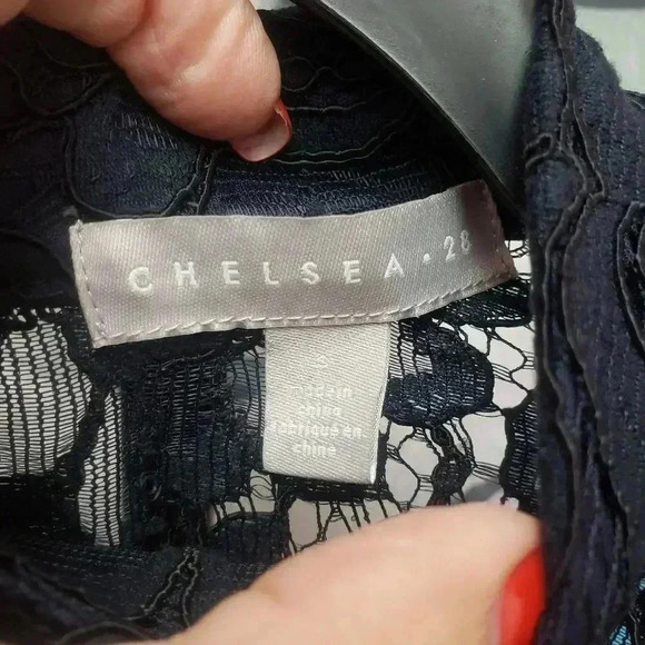 Chelsea 28 Lace Long Sleeve Mock Neck Top - Picture 3 of 7